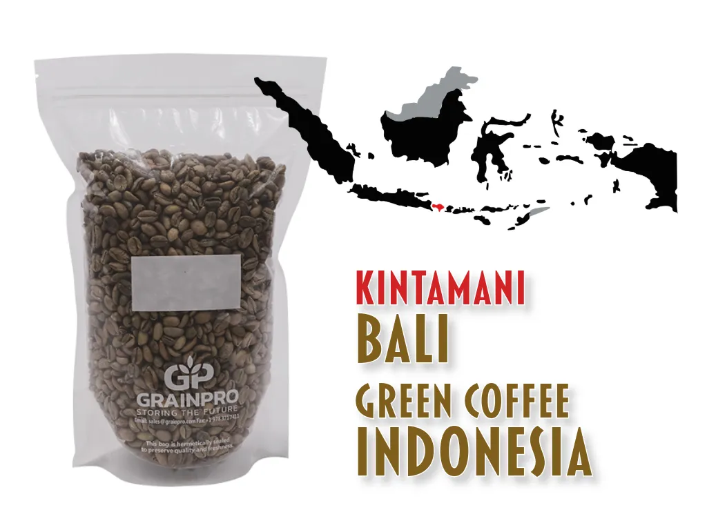 [COGR-BAKI-G1ASW-1kg-DN] DEWATA, Green Coffee Indonesia BALI, DA'GABO, Grade 1 Arabica, Semi Washed, 1kg (DN)