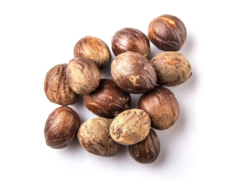 [RERE-PALA-WHFMAU-P100] PALA, Nutmeg - Whole, "REMPAH-REMPAH", Spice Indonesia, Raw Food, Intense Taste (1x Pouch 100g)