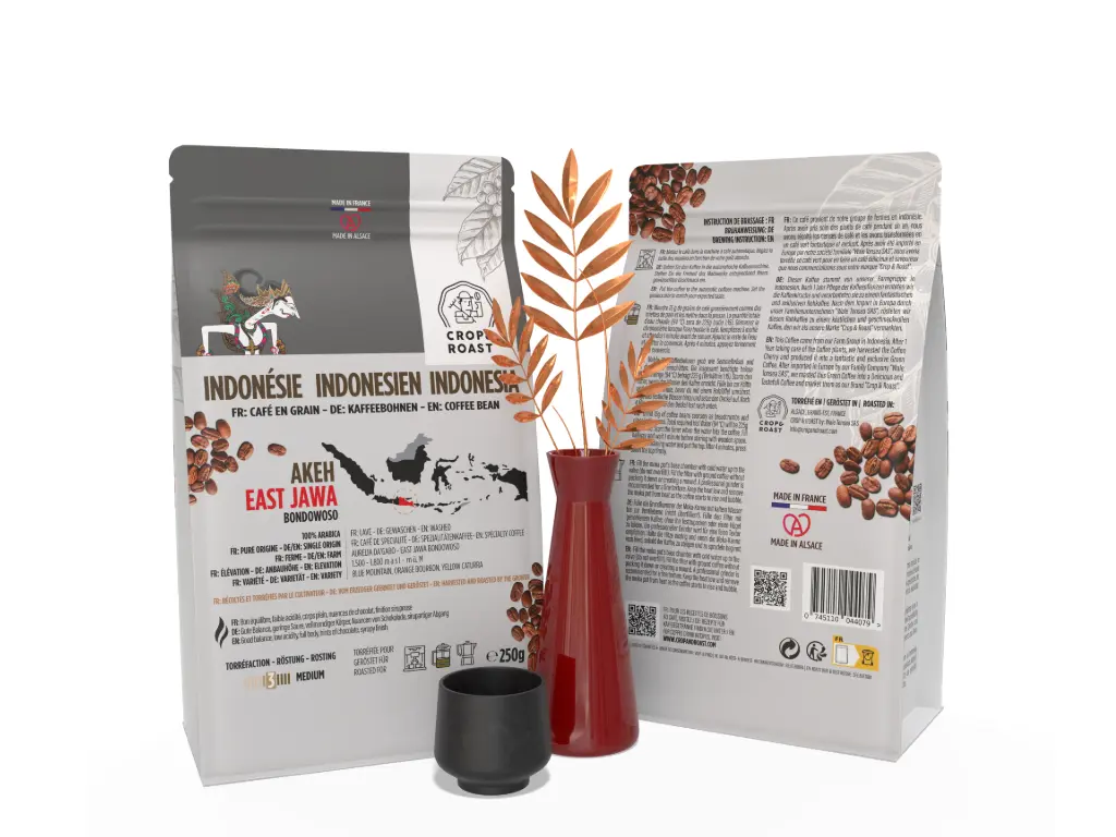 [COBE-PAFW-EJB-250] AKEH, Premium Bean-to-cup Coffee - Whole Bean, "CROP & ROAST", East Jawa Bondowoso Indonesia, Washed (1x Pouch 250g)